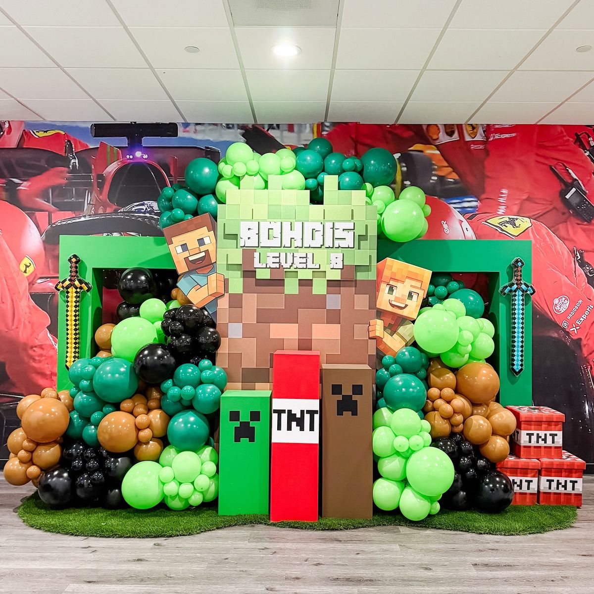Minecraft Birthday Backdrop